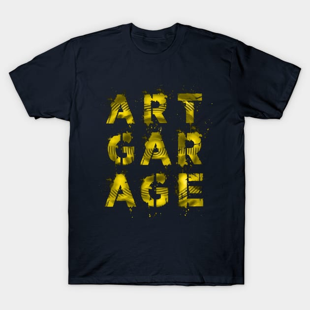 Street Art Garage Splash Graffiti T-Shirt by PlanetMonkey